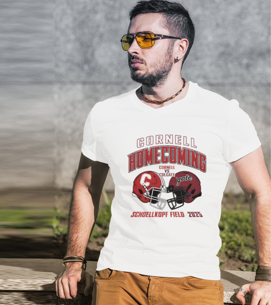 Cornell Homecoming 2025 Cornell Vs Colgate Schoellkopf Field Game Day T-Shirt