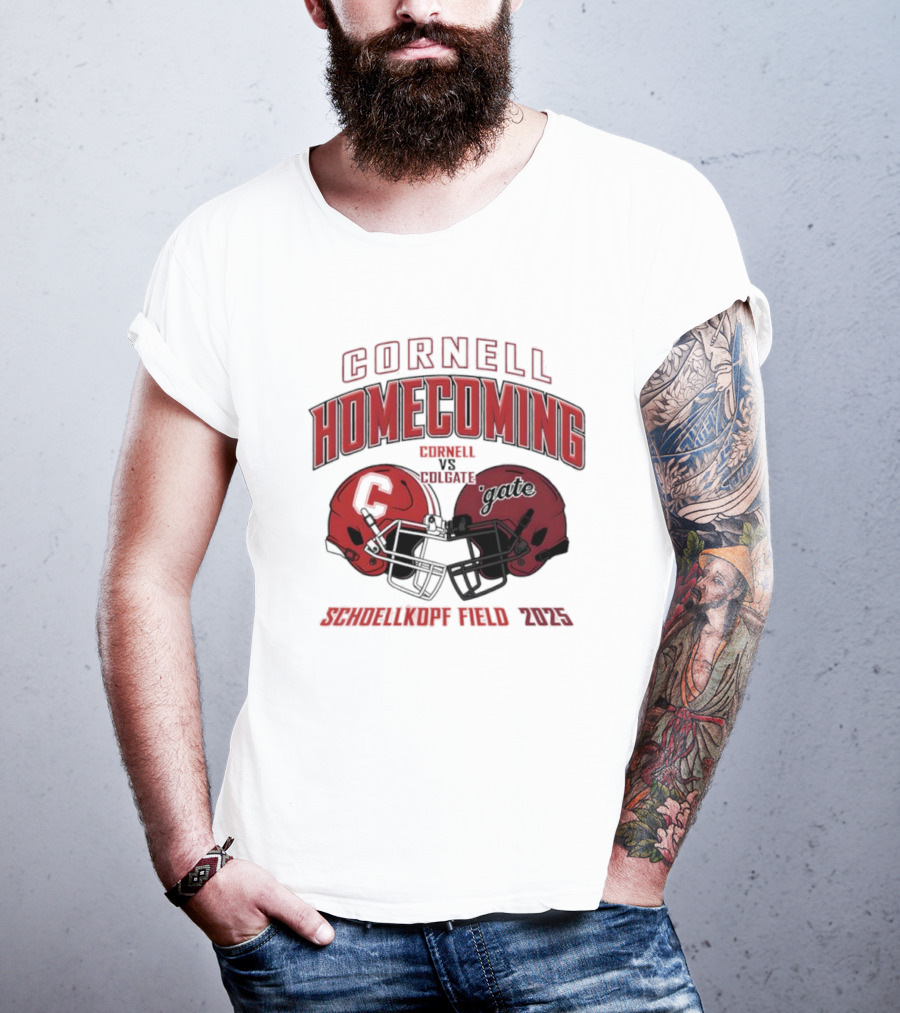 Cornell Homecoming 2025 Cornell Vs Colgate Schoellkopf Field Game Day T-Shirt