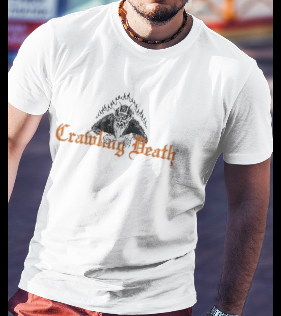 Crawling Death Flame Devil Hell Awaits The Weak T-Shirt