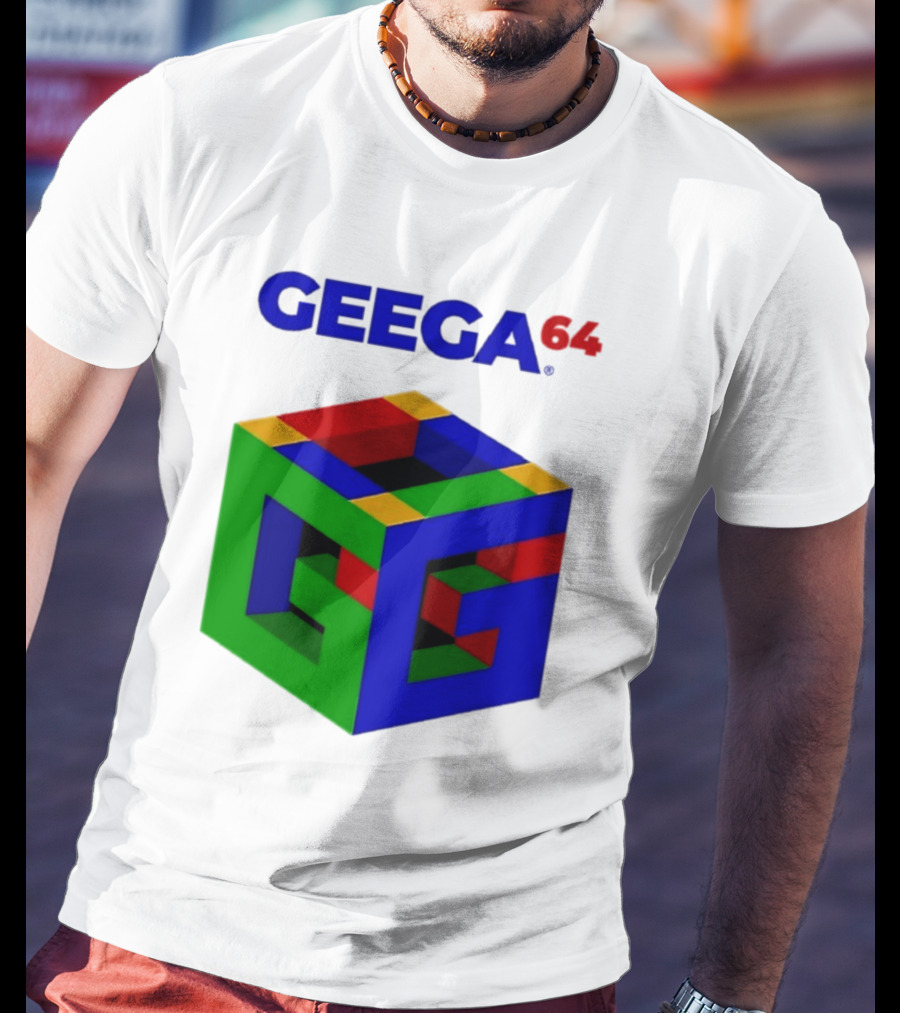 Geega 64 Cube Illusion Design T-Shirt