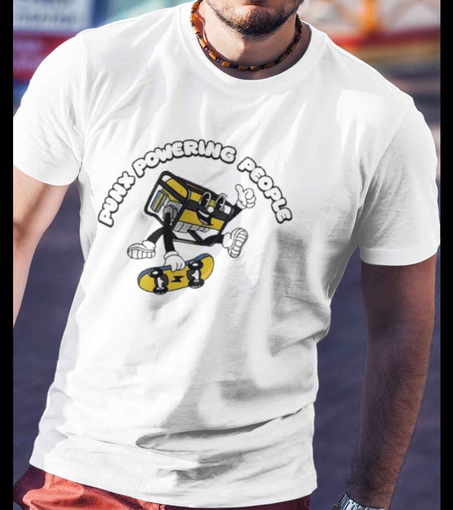 Krang Punx Powering People Skateboarding Adventure T-Shirt