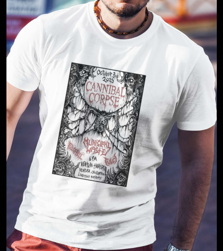 Municipal Waste Live Ventura California October 3 2025 T-Shirt