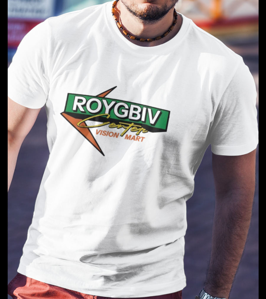 ROYGBIV Center Vision Mart Star Logo Retro Style T-Shirt