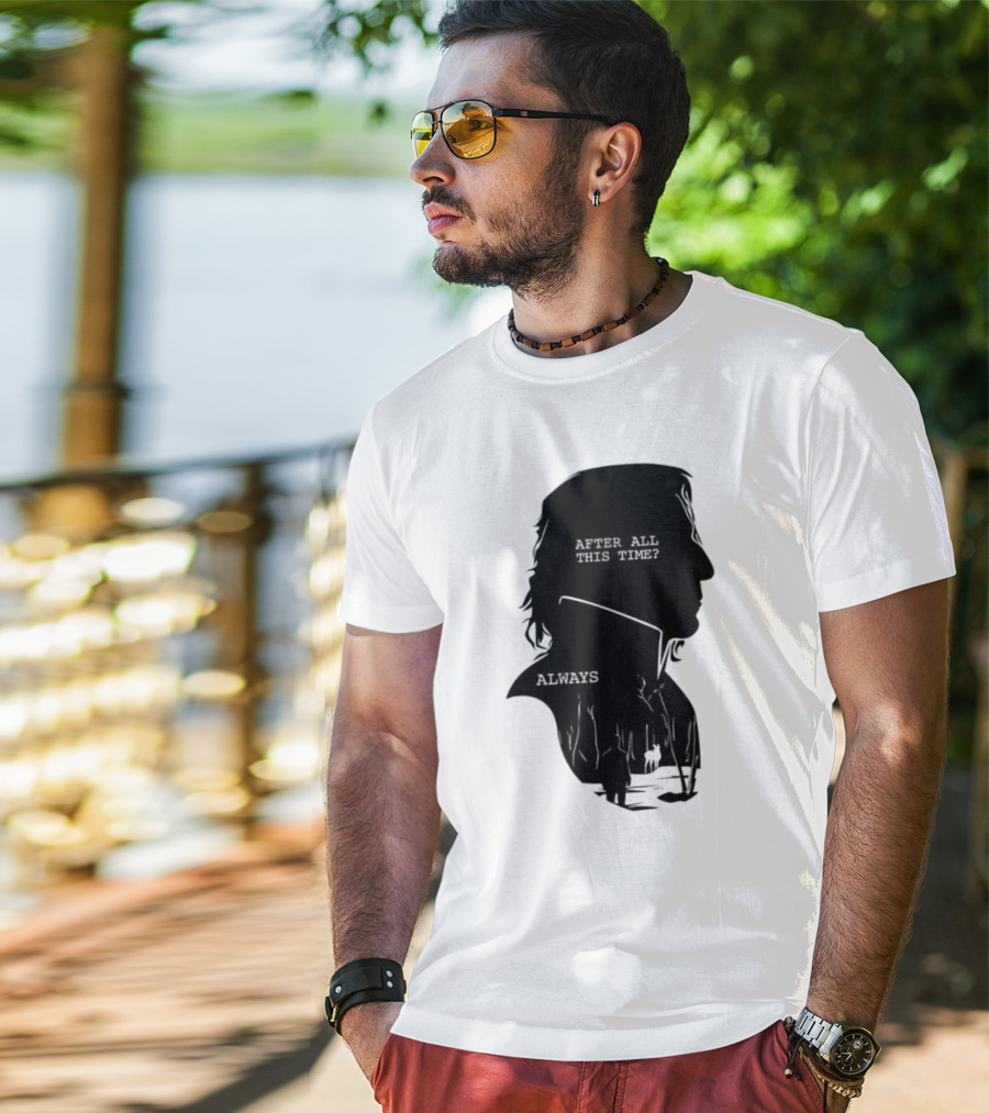 Alan Rickman Always After All This Time Silhouette T-Shirt