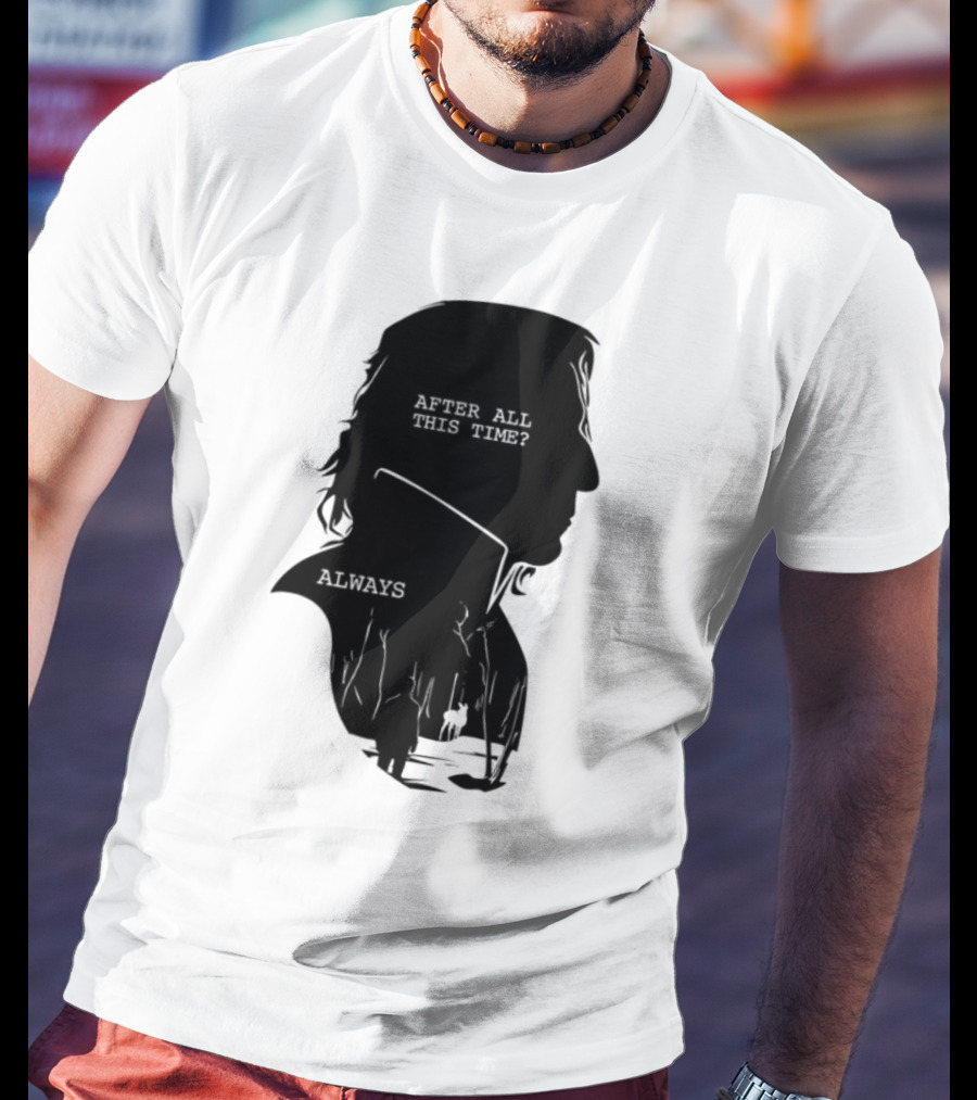 Alan Rickman Always After All This Time Silhouette T-Shirt