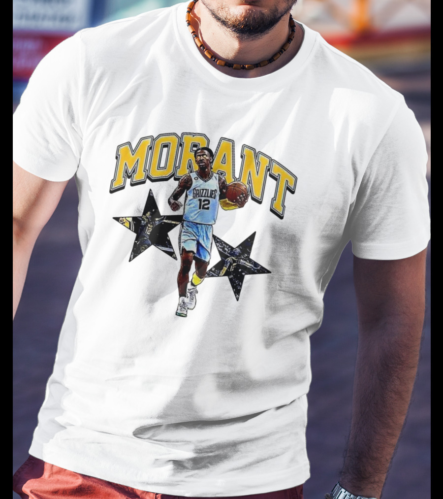 Morant Grizzlies Number 12 NBA Basketball Star T-Shirt