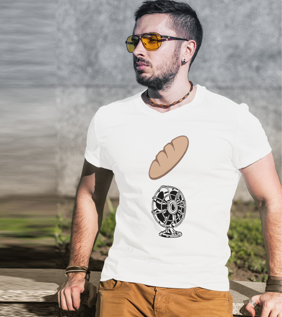 James B. Jones Breadfan Baguette And Fan Icon T-Shirt