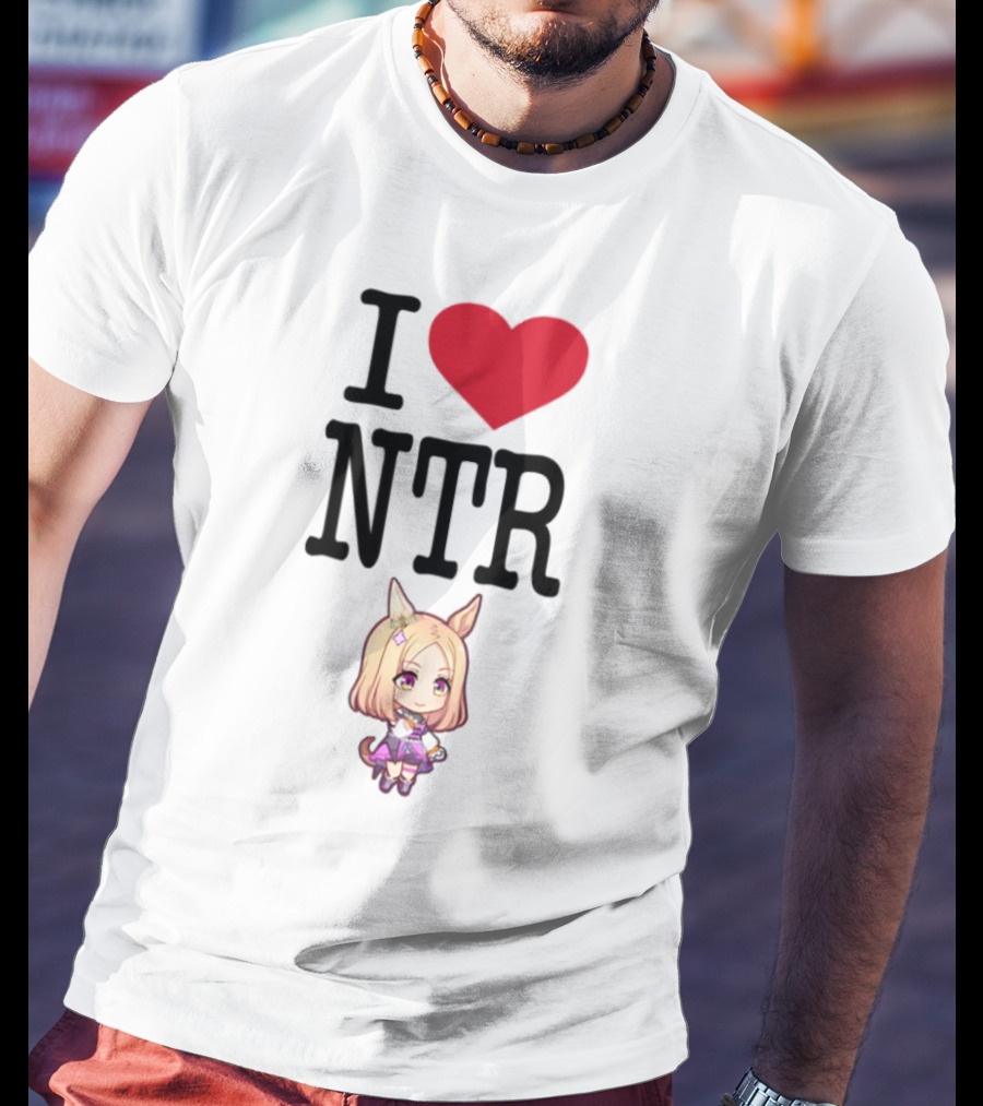 I Love NTR Uma Musume Cute Anime Girl Character T-Shirt
