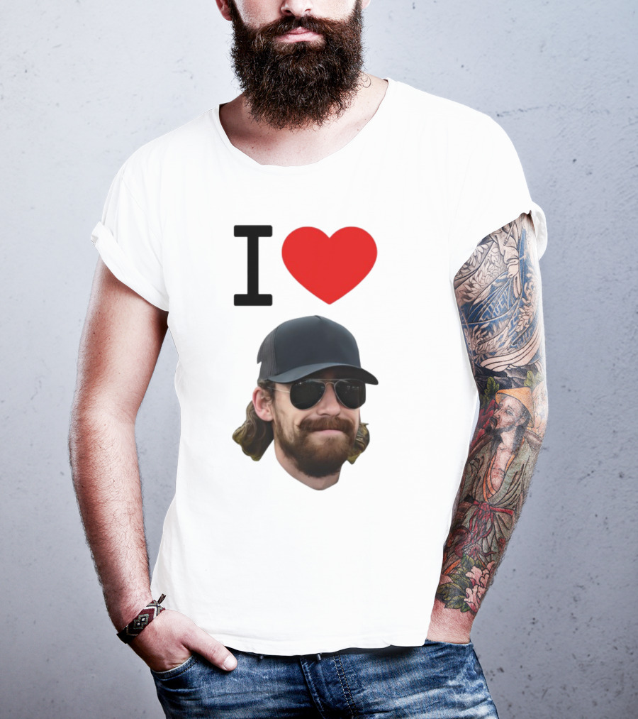 I Heart Ryan Blaney Racing Fan Apparel T-Shirt