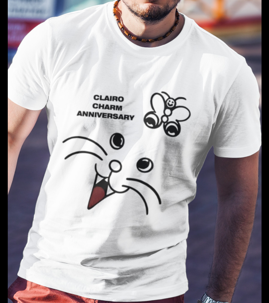 Clairo Charm Anniversary 2025 Red Heart Doodle Design T-Shirt