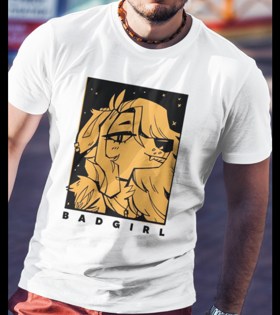 Doubledog Bad Girl Retro Cartoon Style T-Shirt