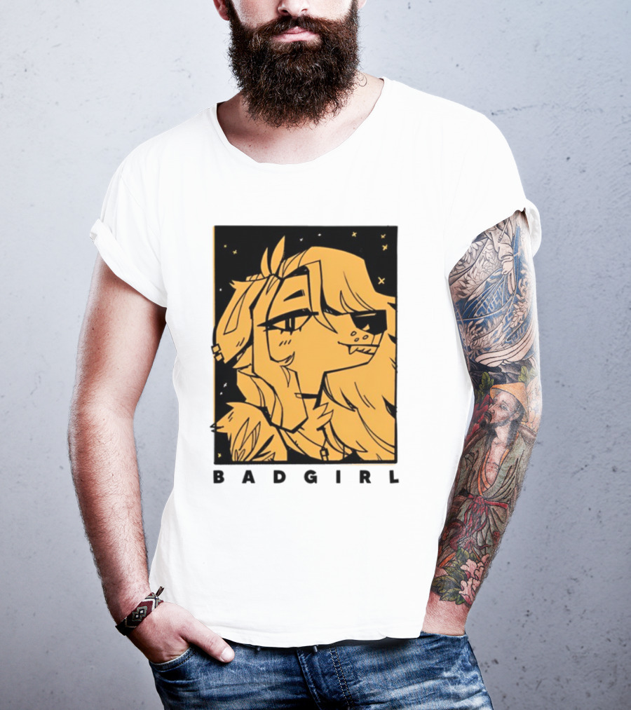 Doubledog Bad Girl Retro Cartoon Style T-Shirt