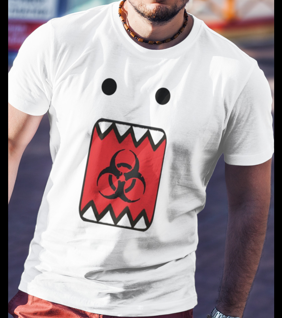 Romanceplanet Domo Kun Biohazard Symbol Design T-Shirt
