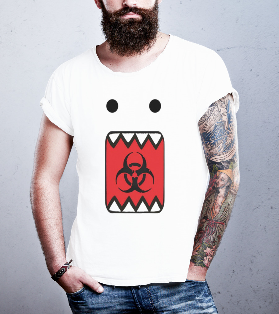 Romanceplanet Domo Kun Biohazard Symbol Design T-Shirt