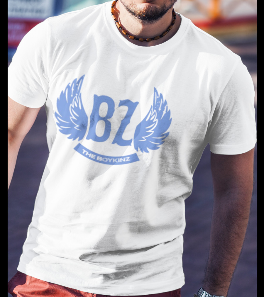 BZ The Boykinz Wings Emblem Blue T-Shirt