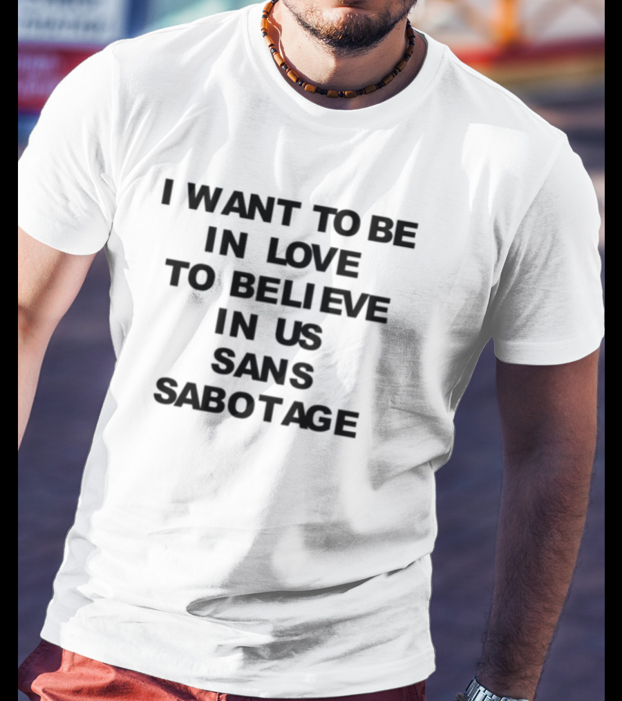 Hayley Williams Photo Ivory I Want To Be In Love To Believe In Us Sans Sabotage T-Shirt