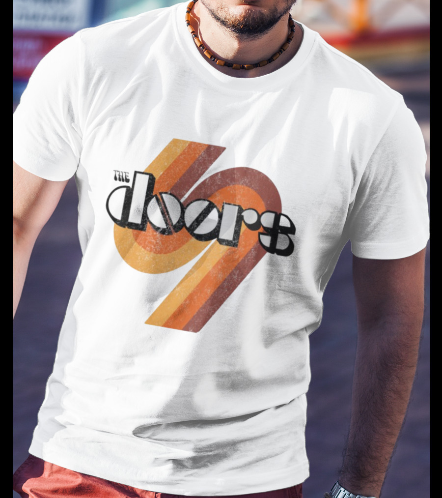 The Doors 1969 Retro Vintage Distressed 70s Style Classic Rock Icon T-Shirt