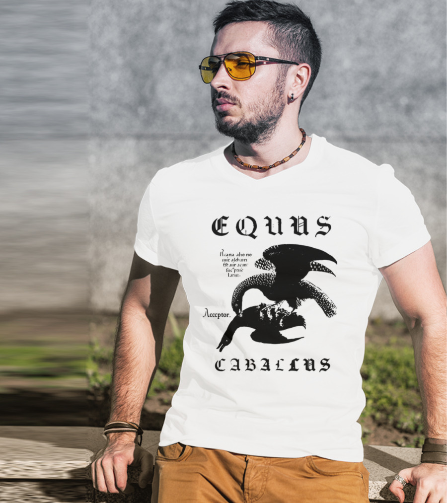 Equus Equi Caballus Latin Horse Text T-Shirt