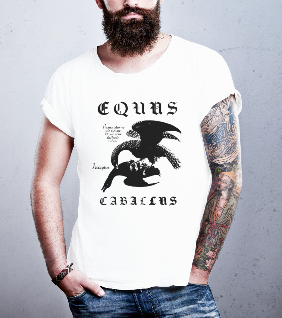 Equus Equi Caballus Latin Horse Text T-Shirt