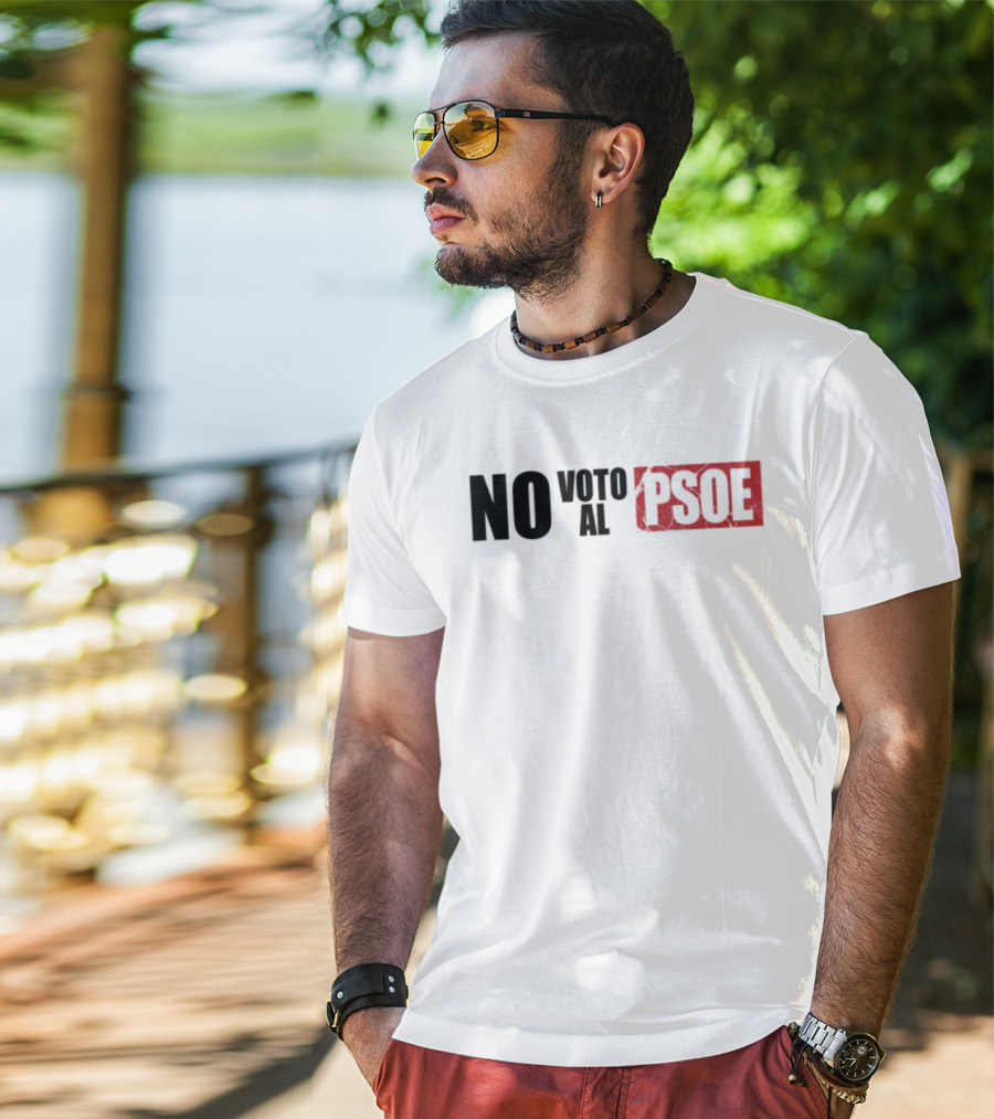 No Voto Al PSOE Political Statement T-Shirt