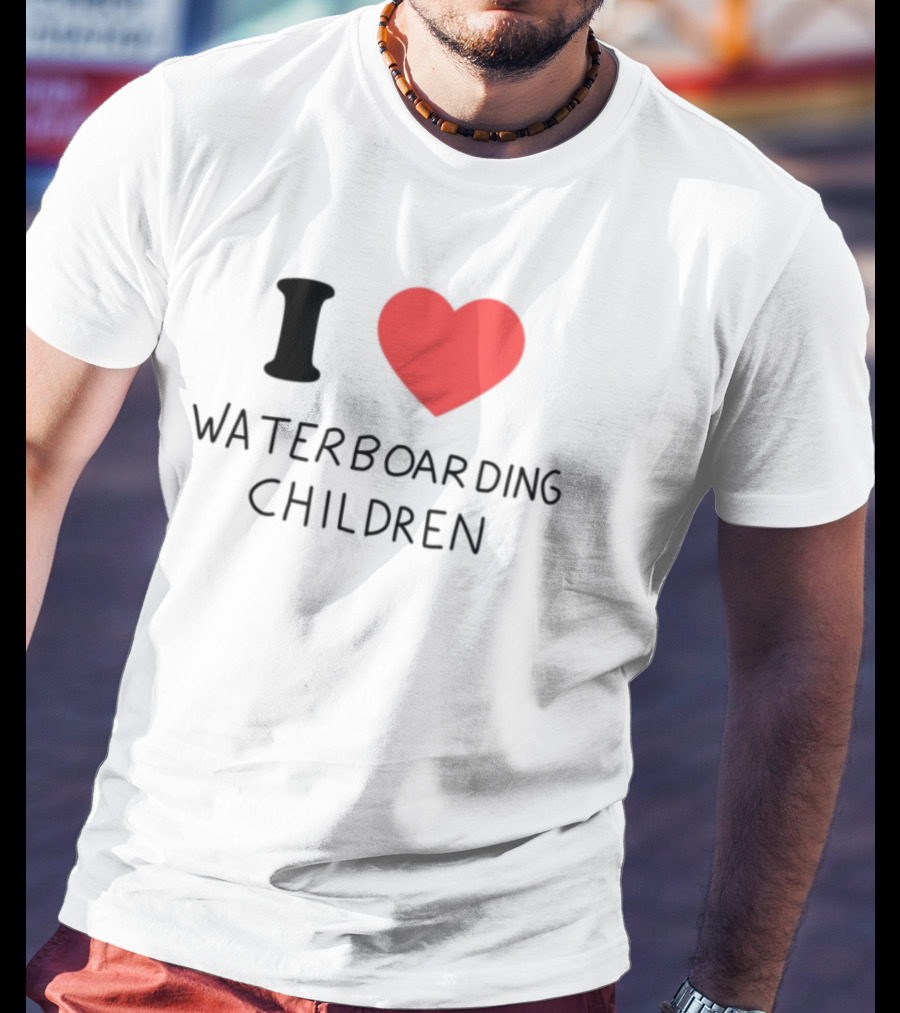 Kirsche I Love Waterboarding Children T-Shirt