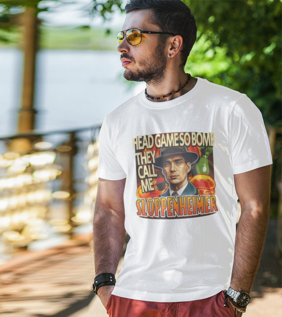 Head Game So Bomb They Call Me Sloppenheimer Vintage Style Explosion T-Shirt