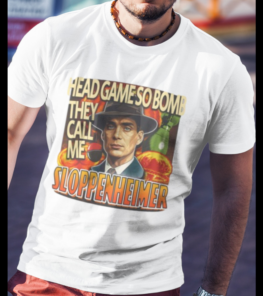 Head Game So Bomb They Call Me Sloppenheimer Vintage Style Explosion T-Shirt