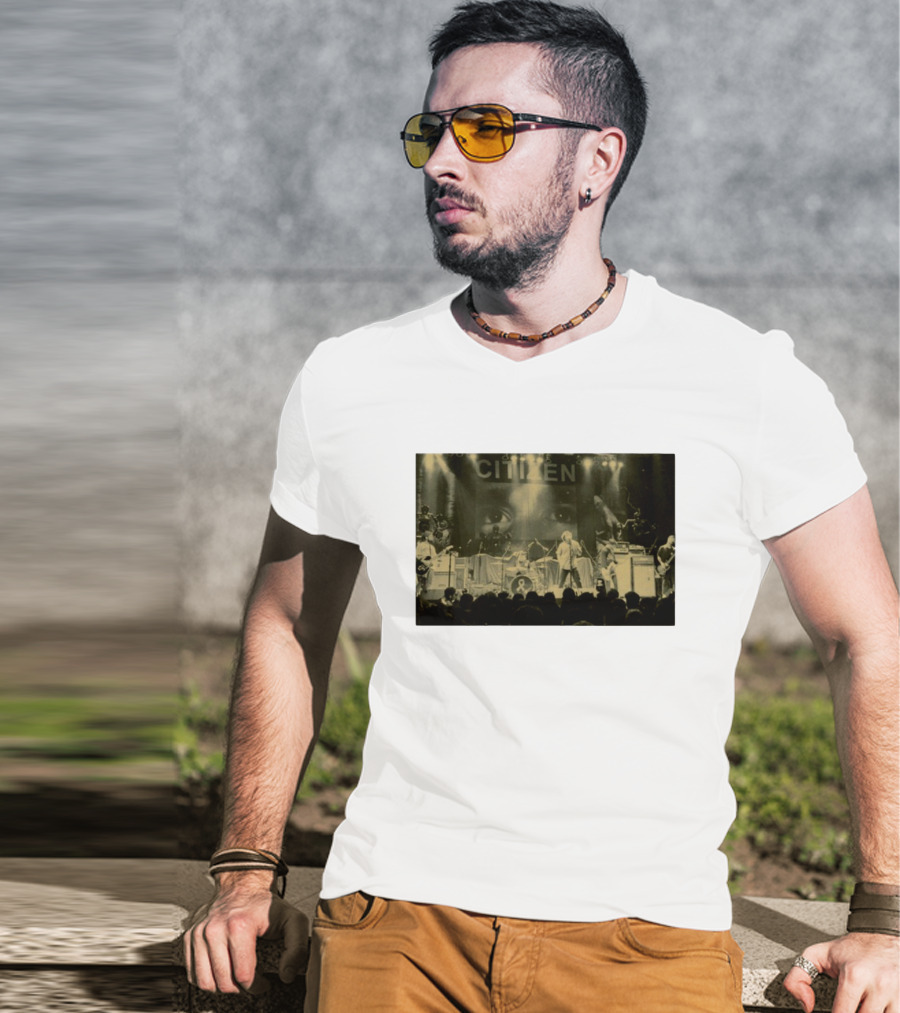 Citizen Be Mine Pull Me In Two I Will Mold Myself Just For You Concert Stage Performance Eyes Banner T-Shirt