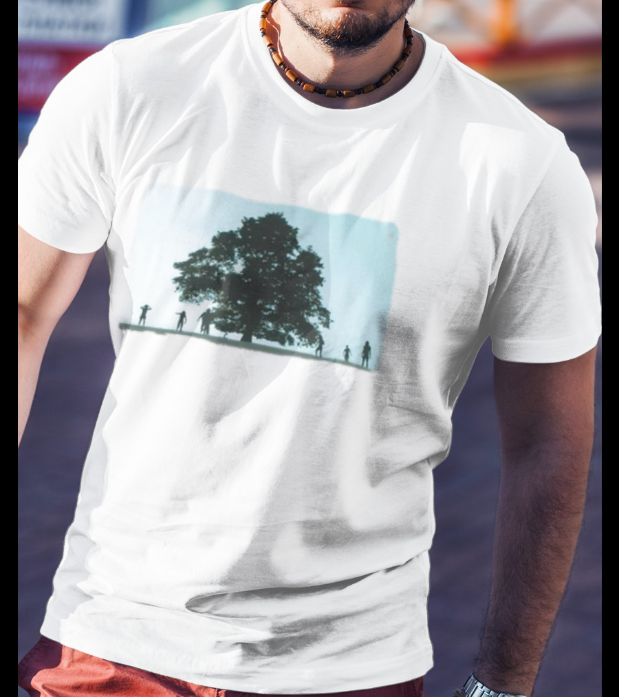 28 Years Later Tree Silhouette With Human Figures T-Shirt