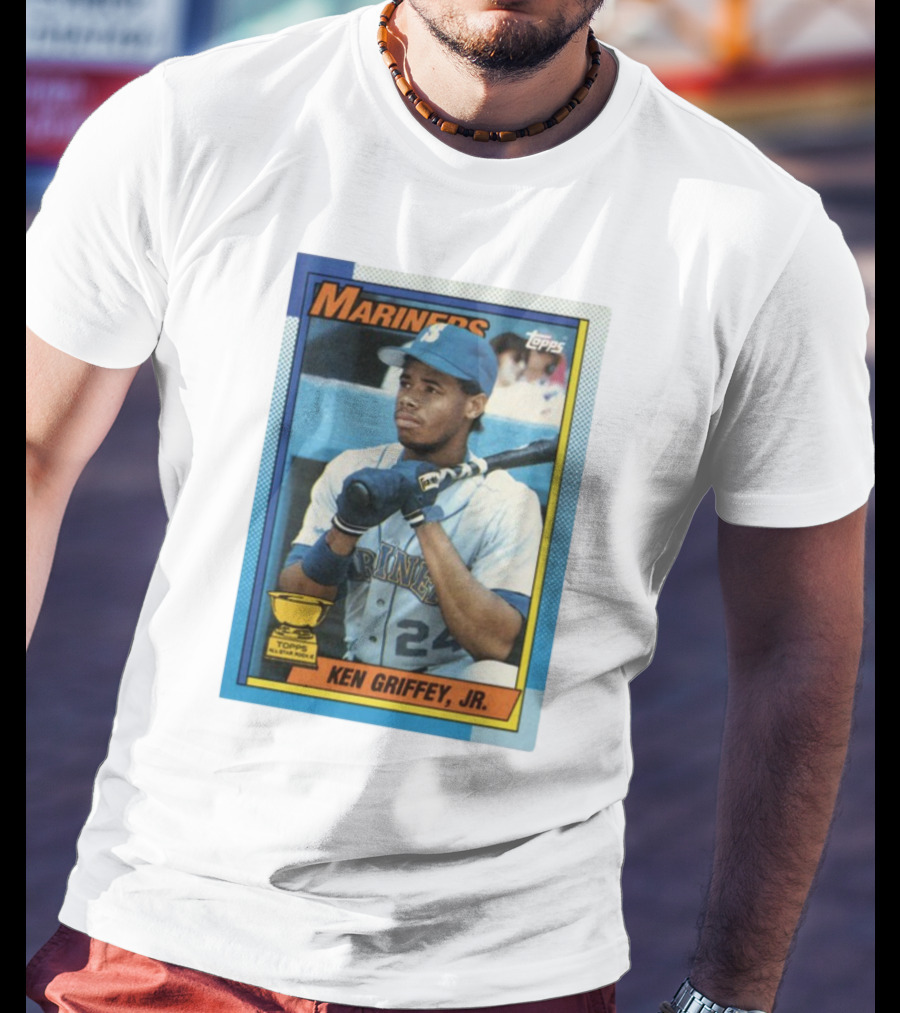 Mariners Ken Griffey Jr Topps All-Star Rookie Card T-Shirt