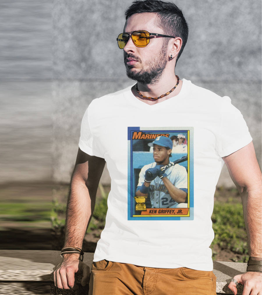 Mariners Ken Griffey Jr Topps All-Star Rookie Card T-Shirt