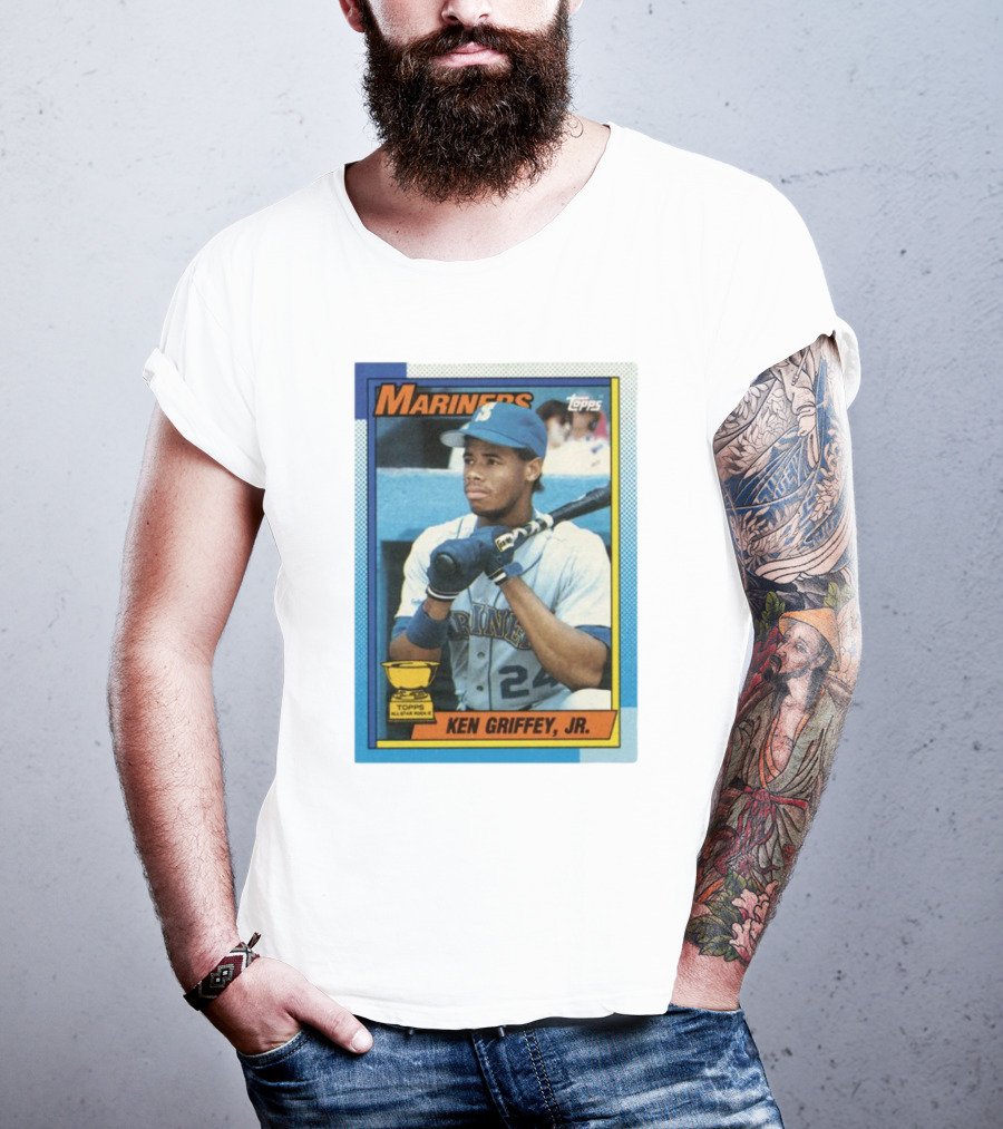 Mariners Ken Griffey Jr Topps All-Star Rookie Card T-Shirt