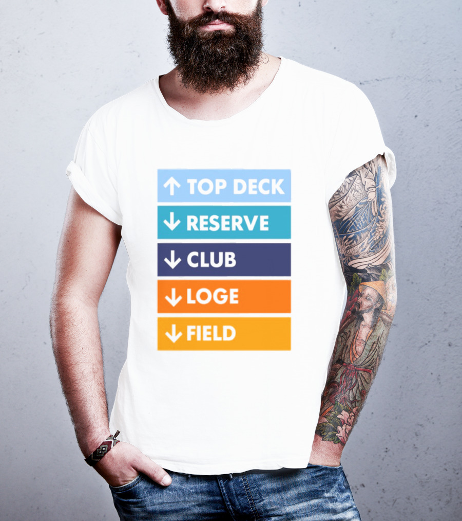 Top Deck Reserve Club Loge Field T-Shirt