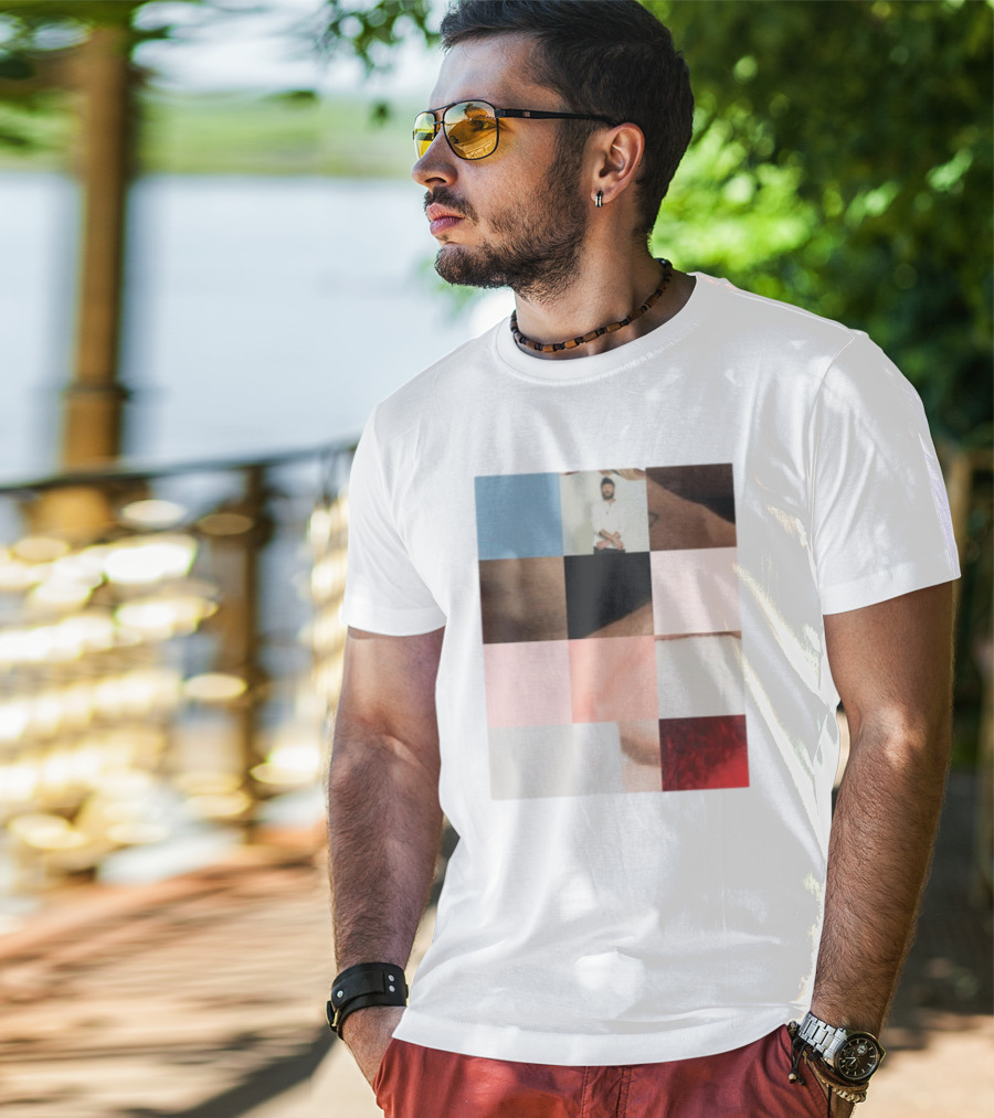 Bon Iver Layout Mosaic Collage T-Shirt
