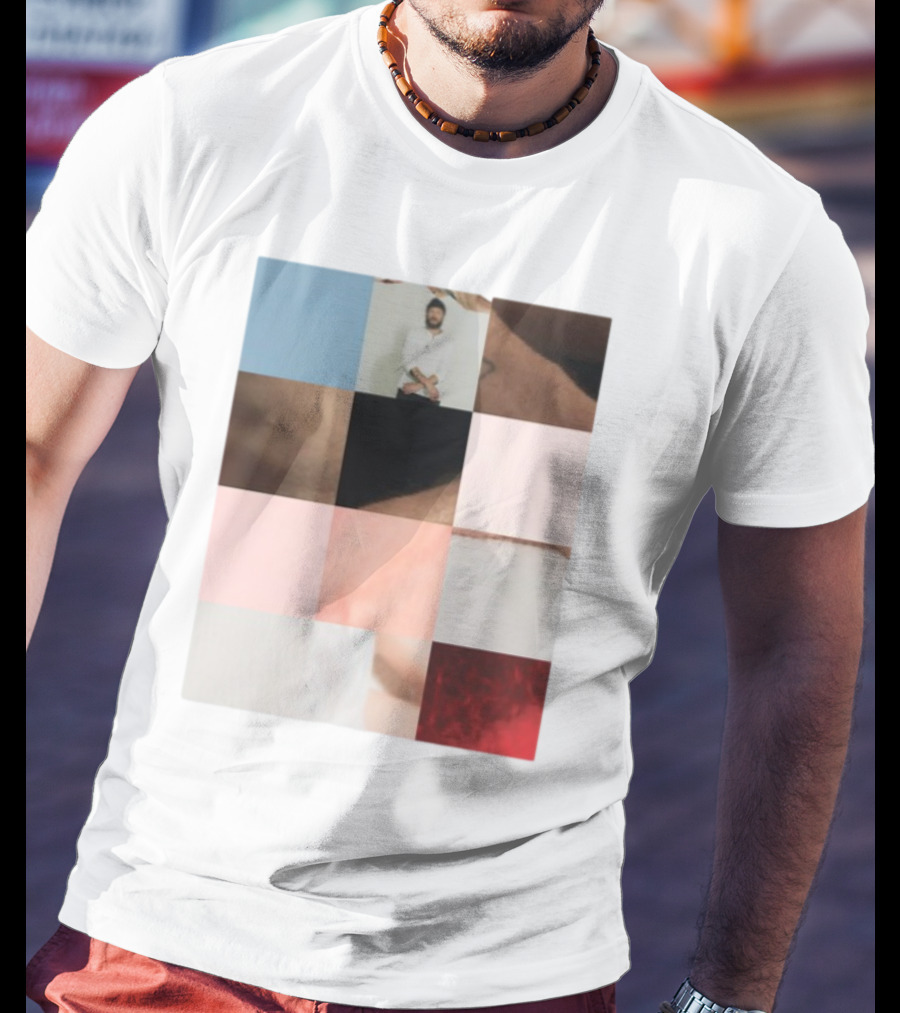 Bon Iver Layout Mosaic Collage T-Shirt