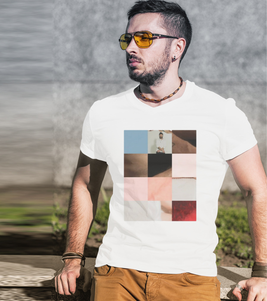 Bon Iver Layout Mosaic Collage T-Shirt