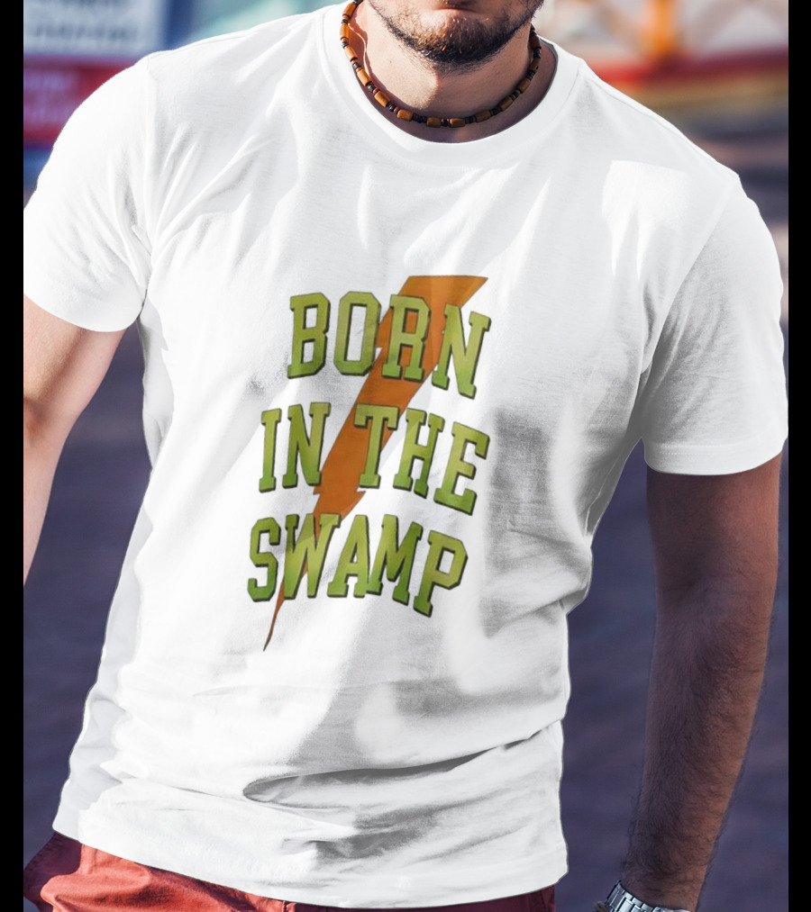 Born In The Swamp Lightning Bolt T-Shirt