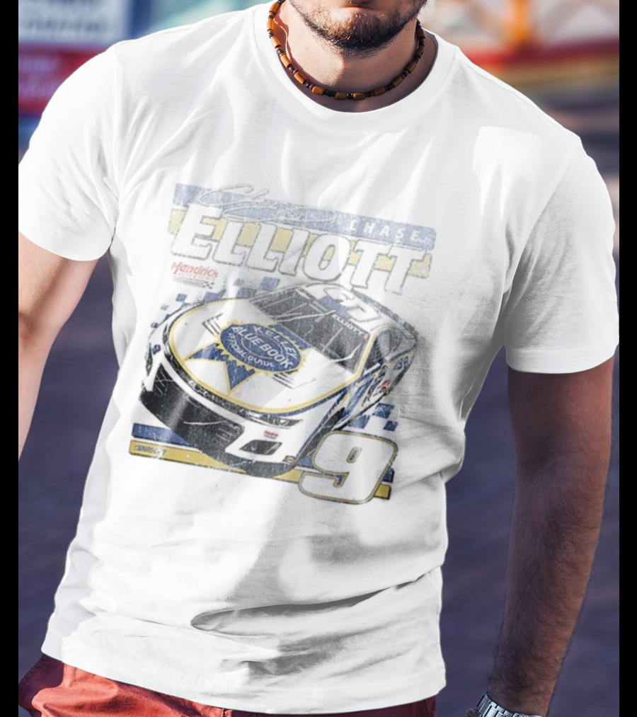 Chase Elliott Kelley Blue Book No. 9 Racing Hendrick Motorsports T-Shirt