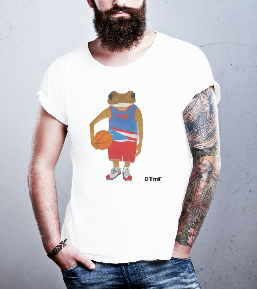 Dtmf Concho Puerto Rico Basketball Frog T-Shirt