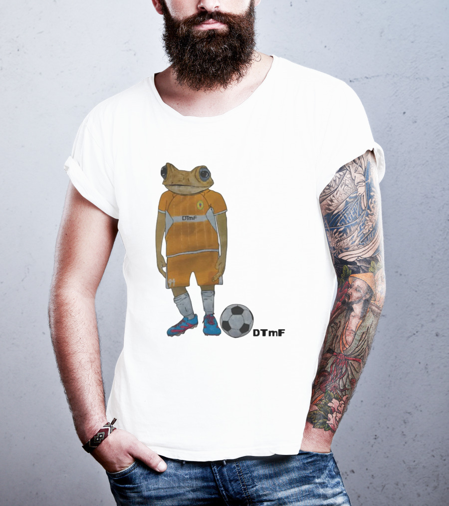Dtmf 91 Frog Soccer Player With Ball T-Shirt