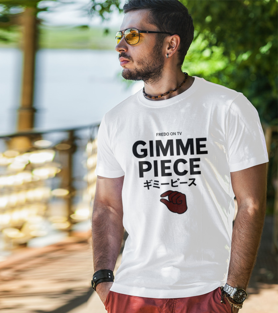 Fredo On Tv Gimme Piece Hand Gesture Iconic Reference T-Shirt