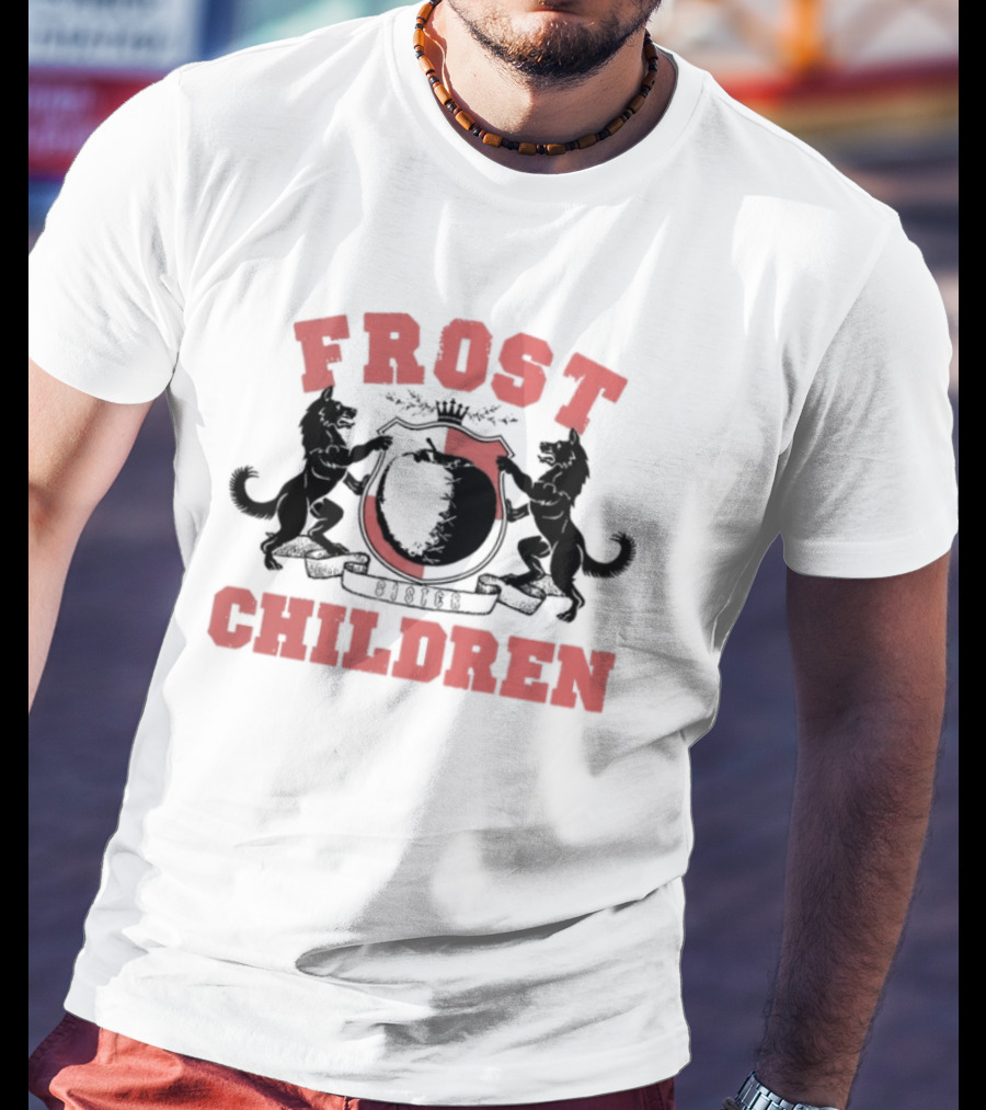 Frost Children Red Crest Sister College T-Shirt