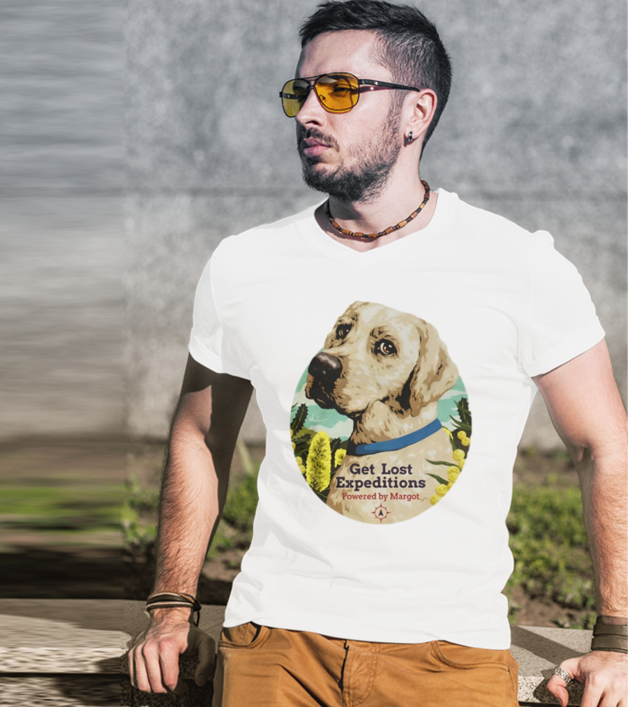 Get Lost Expeditions Powered By Margot Dog Adventure T-Shirt