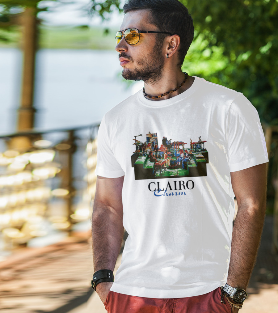 Jeanpiconsuegra Clairo Charm Vintage Band Stage Performance T-Shirt