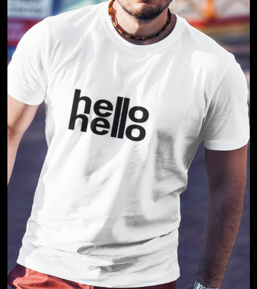 Lulu Hello Hello Bold Typography T-Shirt