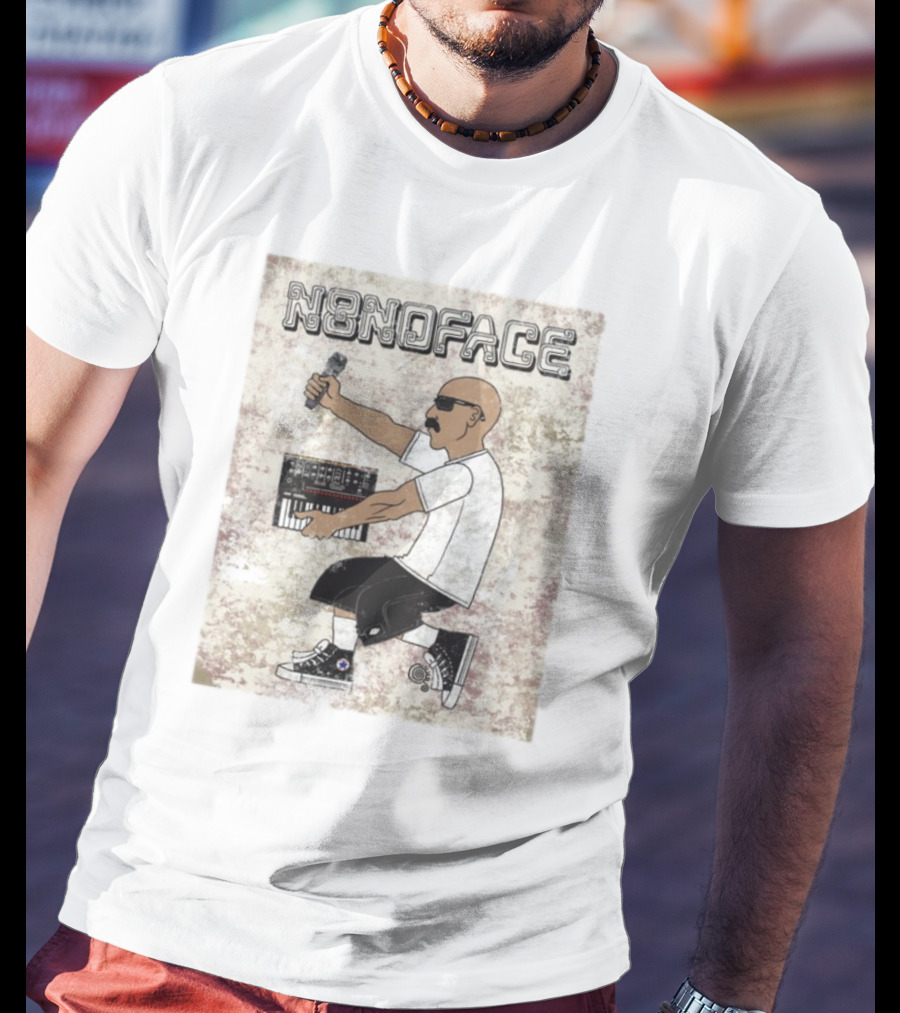 N8noface Az-Tech Synth Microphone And Keyboard Style T-Shirt