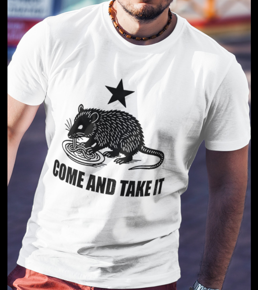 Opossum Come And Take It Flag Political Protest Statement T-Shirt