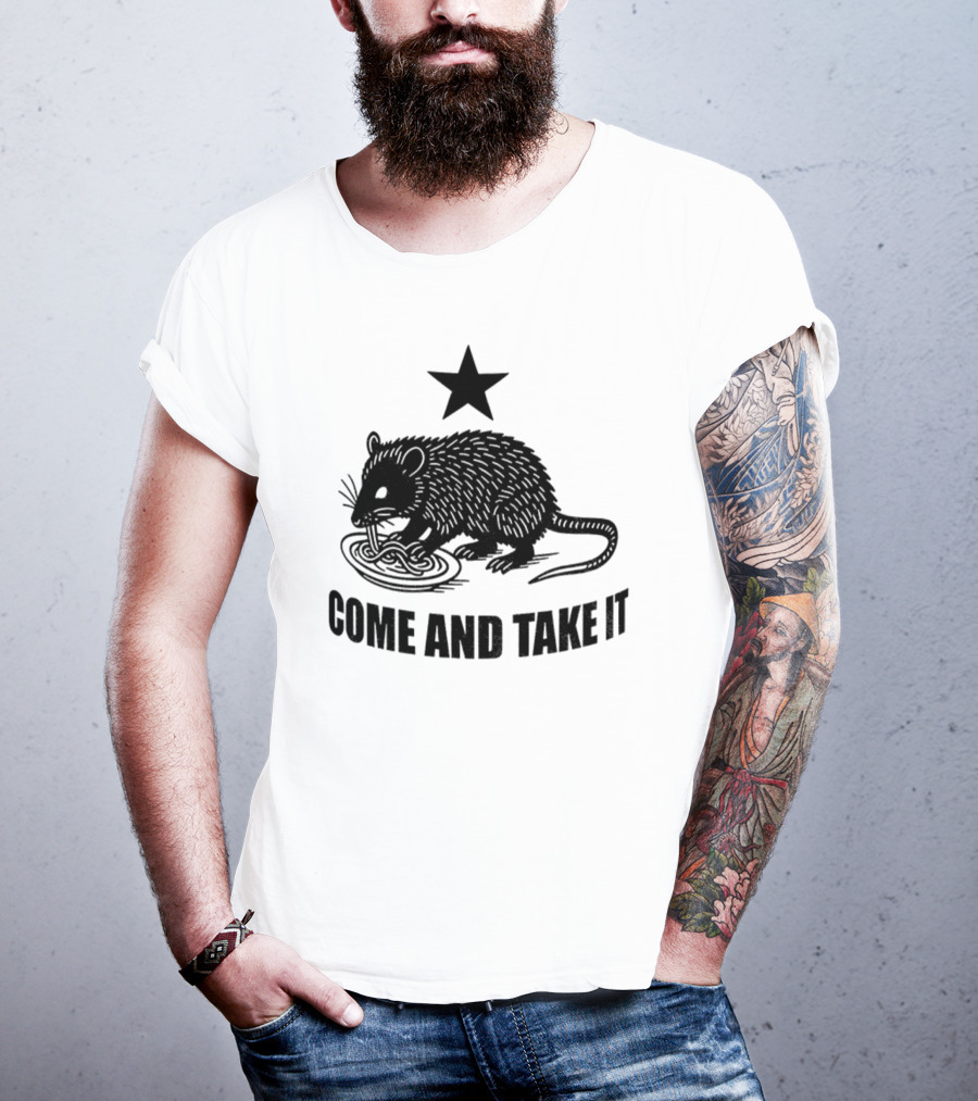 Opossum Come And Take It Flag Political Protest Statement T-Shirt