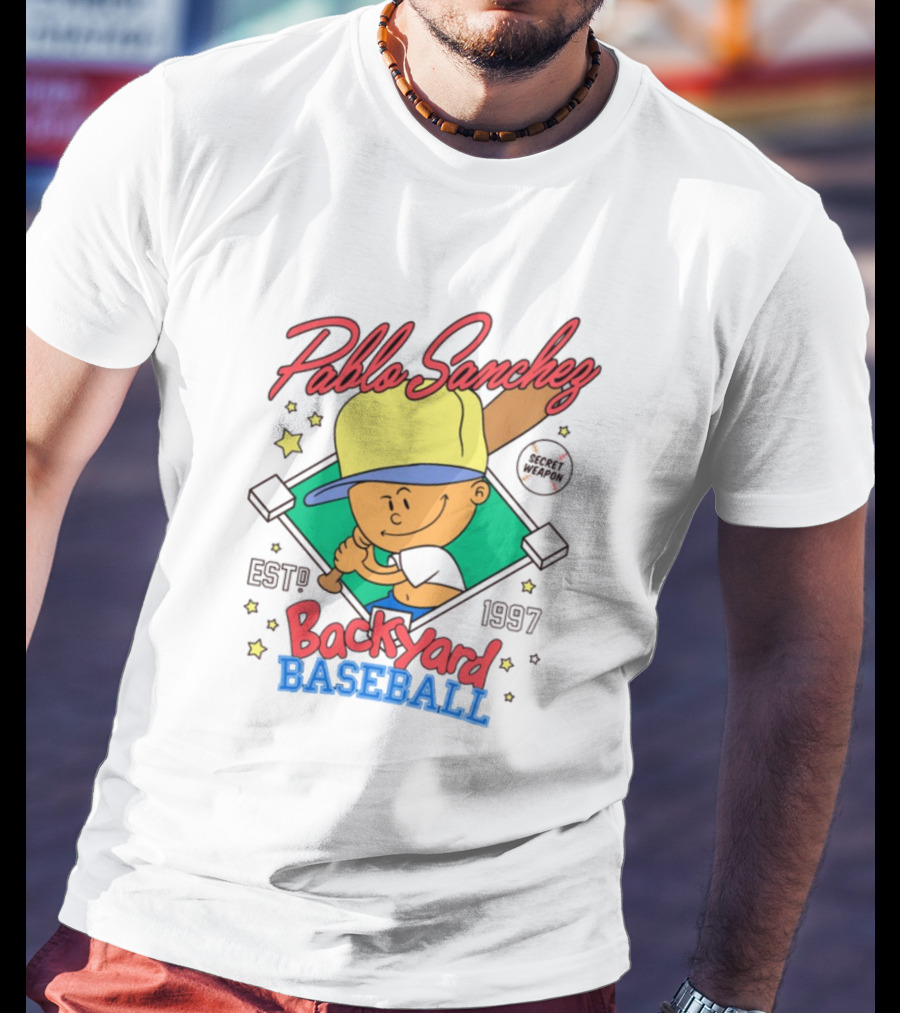 Pablo Sanchez Backyard Baseball Established 1997 Secret Weapon T-Shirt