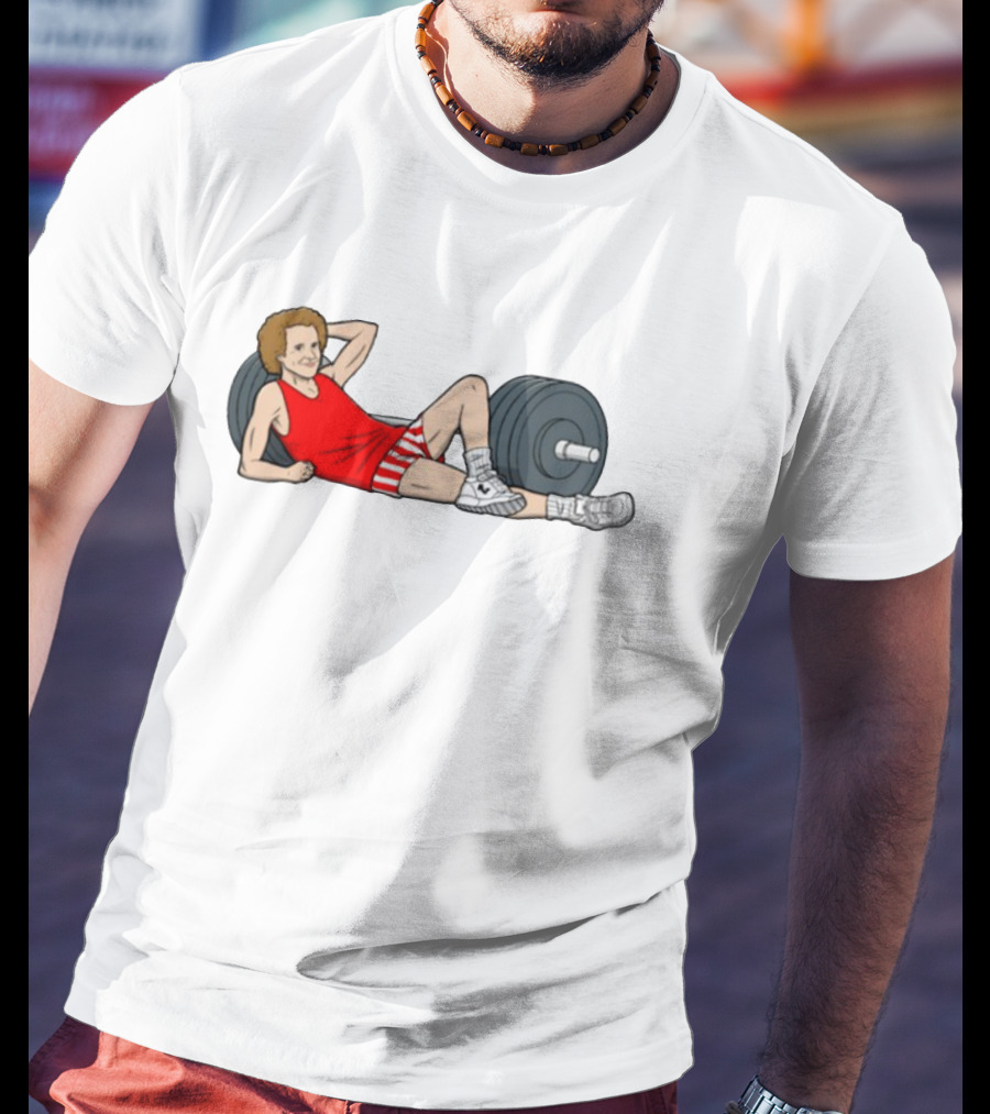 Richard Simmons Weightlifting Fitness Icon Vintage Style T-Shirt